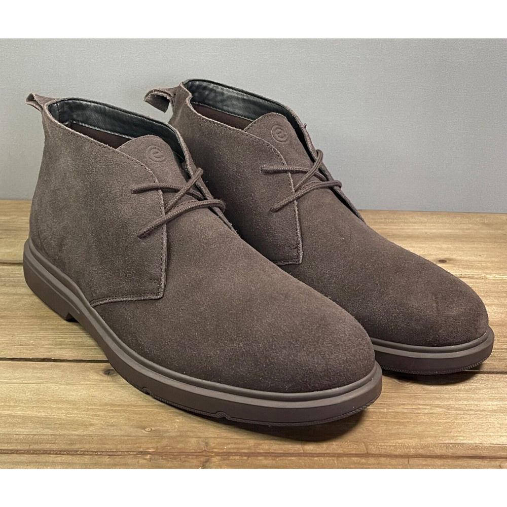 Easy Spirit Men's Bento Chukka Boots Size 12 Brown Suede Casual Comfort